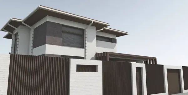 Архитектурный проект дома в коттеджном поселке "Близкий" города Краснодара