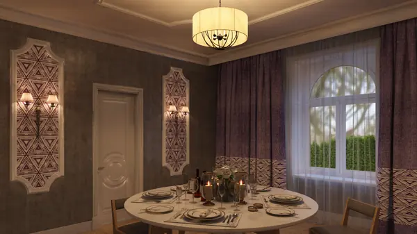 Обеденная комната в стиле Новая классика