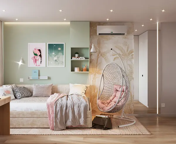 Квартира ул. Энтузиастов, г. Саратов, 2024г (спальня, дет-я девочки, дет-я мал)