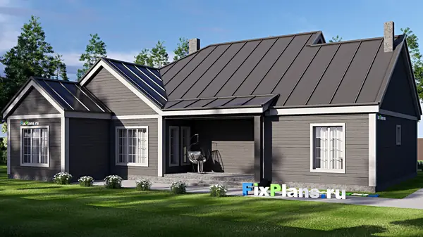 Проект одноэтажного дома 21х19м S255м2 F-17081