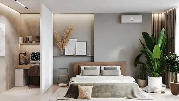 Квартира в современном стиле с природным уклоном