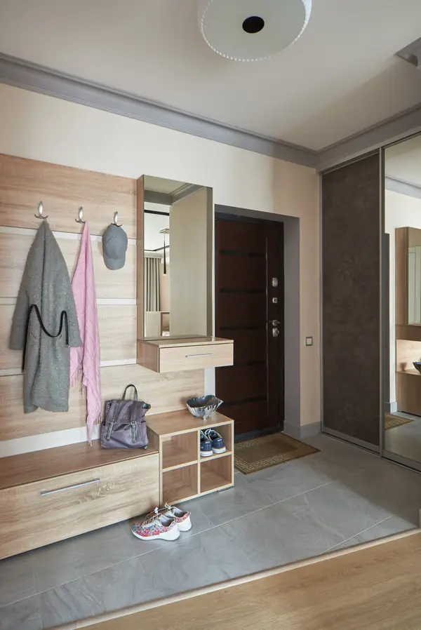 Интерьер квартиры для семьи с двумя детьми.