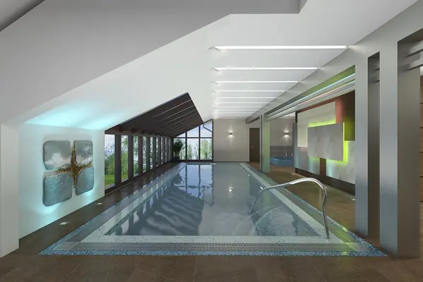 Бассейн загородного поместья