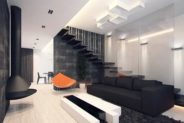 Дизайн интерьера загородного дома, п. Оранжерейка