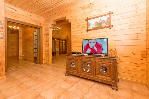 Дом из клееного бруса по проекту "Занино"