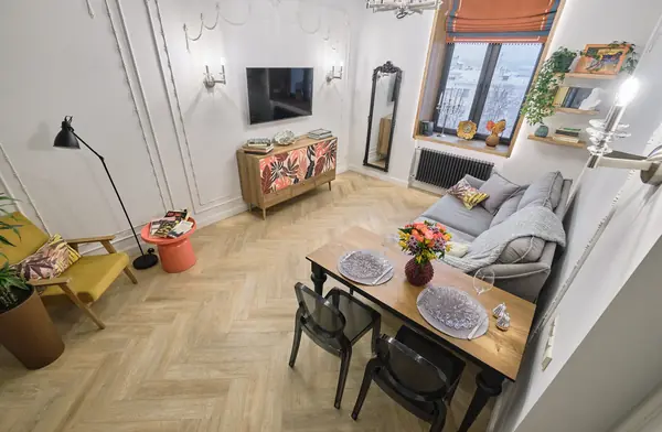 Интерьерная съёмка квартиры в сталинке на Кутузовском проспекте(Москва)