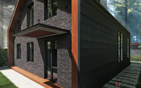 Дом 2- этажный в стиле ЛОФТ