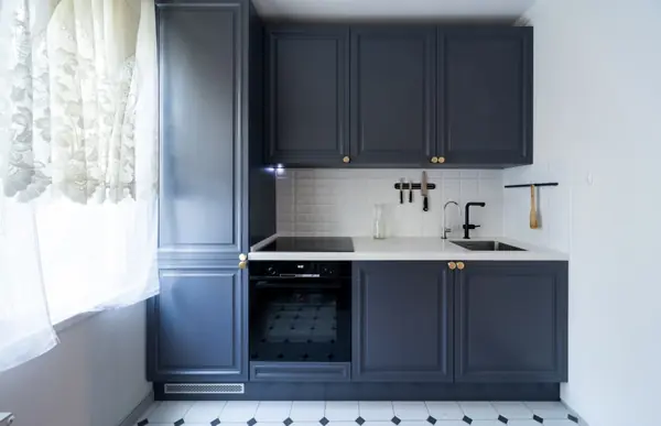 Кухонный гарнитур Италия в синем цвете