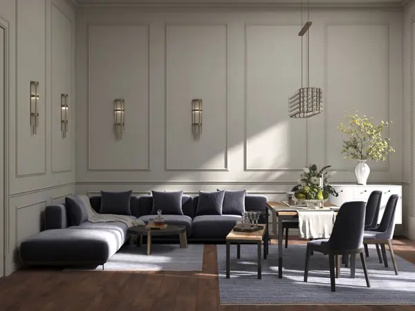 Modern luxury dining room