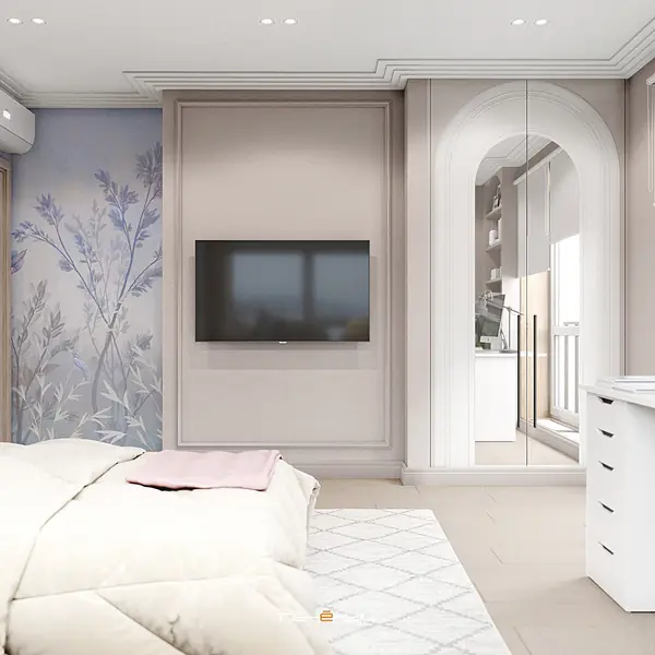 Гармоничный проект трёхкомнатной квартиры