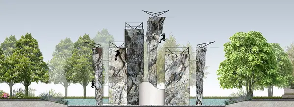 фасад скалодрома