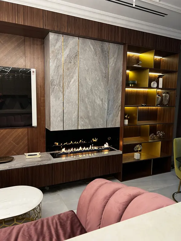 Автоматический биокамин Smart Fire A5 с вытяжным зонтом