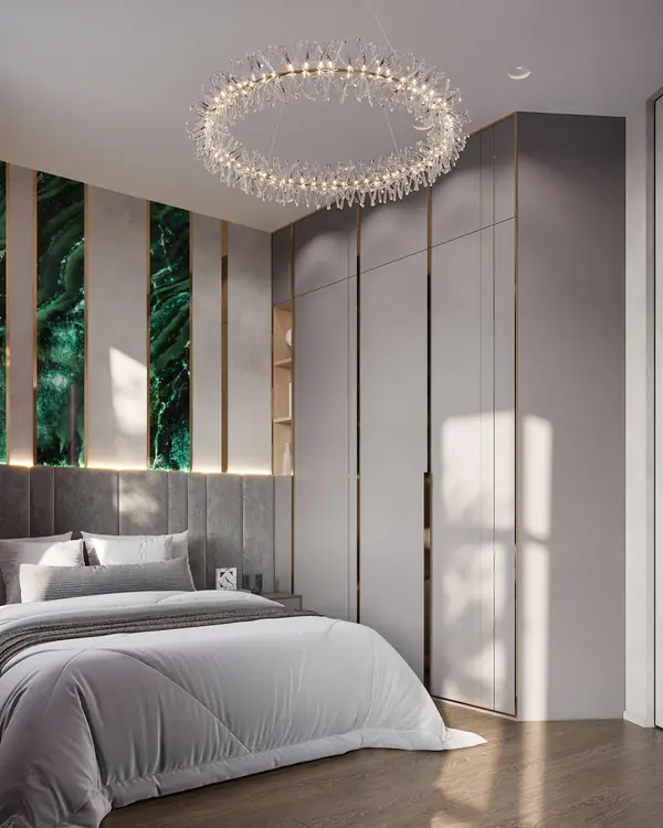 Роскошный дизайн квартиры в стиле современная классика в ЖК "Квартал Лахта парк"