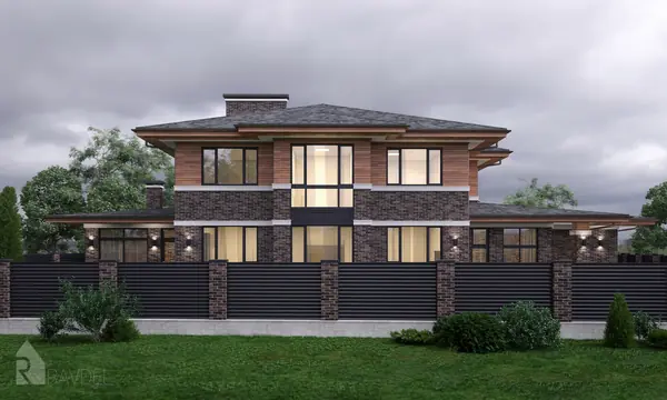 Коттедж в стиле Райта