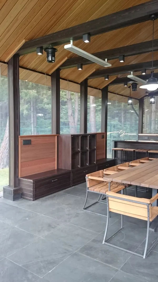 Беседка–барбекю в п. «Заокские просторы»