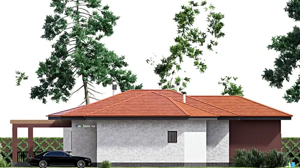 Проект одноэтажного дома 21х28м S274м2 F-15209