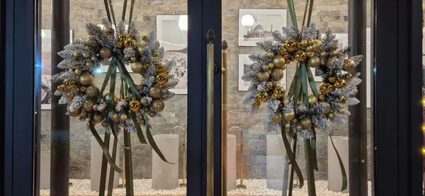 Новогодний декор Бювета в Светлогорске