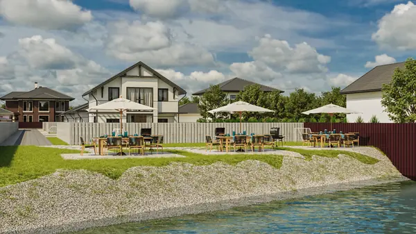 Build project. Cottege complex