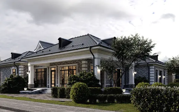 Проект классического одноэтажного дома в Адыгее