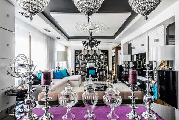 Съёмка интерьера квартиры в стиле фьюжн.