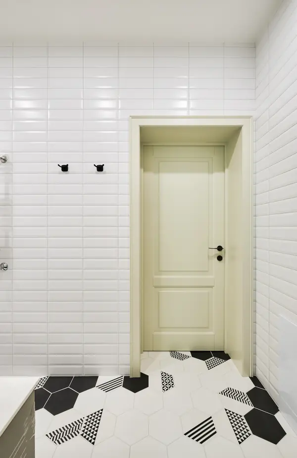 Кантри Ral 1013 в интерьере дома