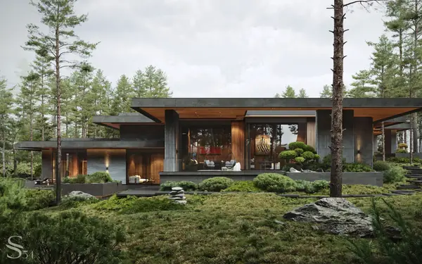 Резиденция в Agalarov Estate – симбиоз природы и современной архитектуры