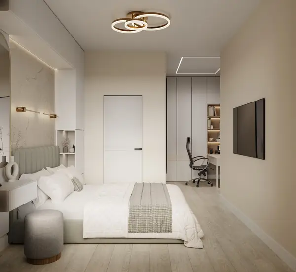 Современная квартира для семьи с двумя детьми