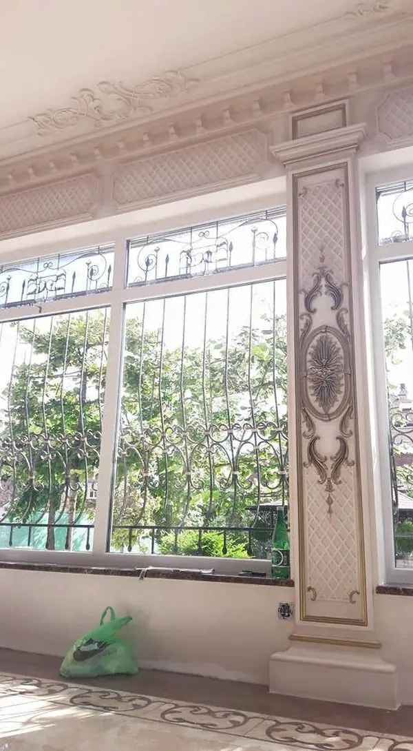 Декорирование гипсовых элементов интерьера