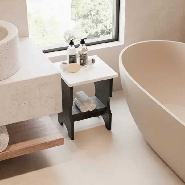 Табурет-столик 2 в 1 "ЧАЙНЫЙ" в интерьере