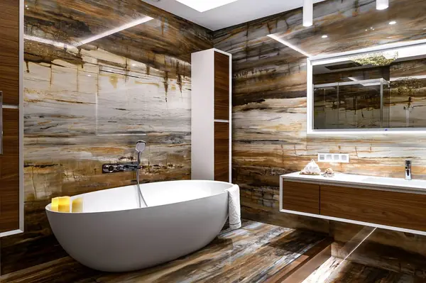 Съёмка интерьера ванной комнаты