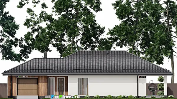 Проект одноэтажного дома 22х12м S206м2 F-8630