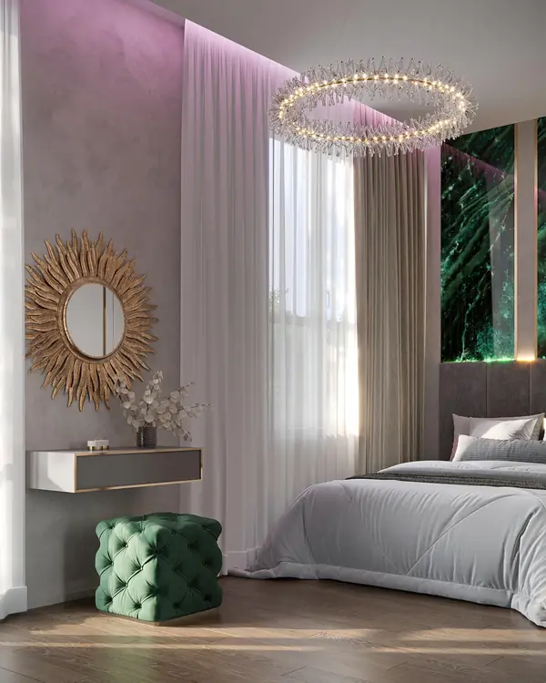 Роскошный дизайн квартиры в стиле современная классика в ЖК "Квартал Лахта парк"