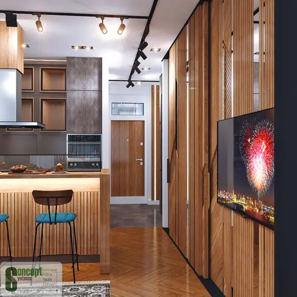 ЖК Биография (гостиная-кухня)