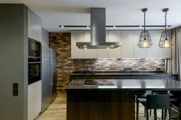 Интерьер квартиры в стиле LOFT в ЖК Квартал «На Декабристов» 90 м^2