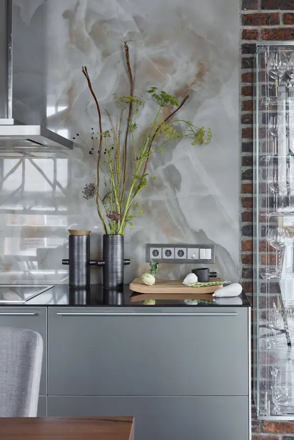 Гостиная-кухня в ЖК Садовые кварталы