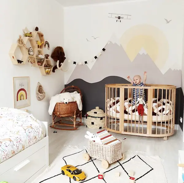 Детская для двух мальчиков с оригинальными обоями Alltowall