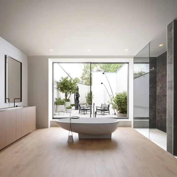 Four suite apartment building