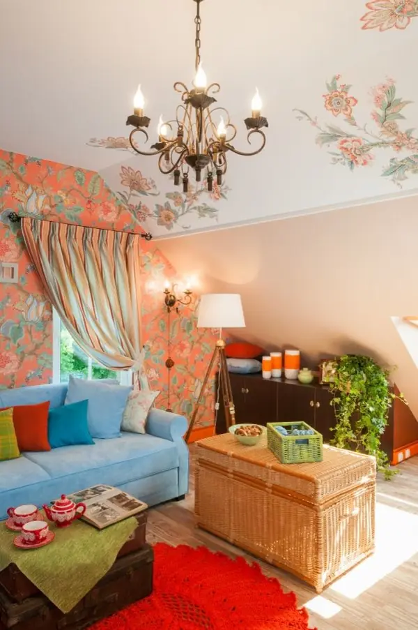 Гостиная в стиле русского прованса