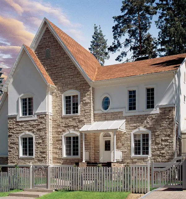 Искусственный камень в экстерьере