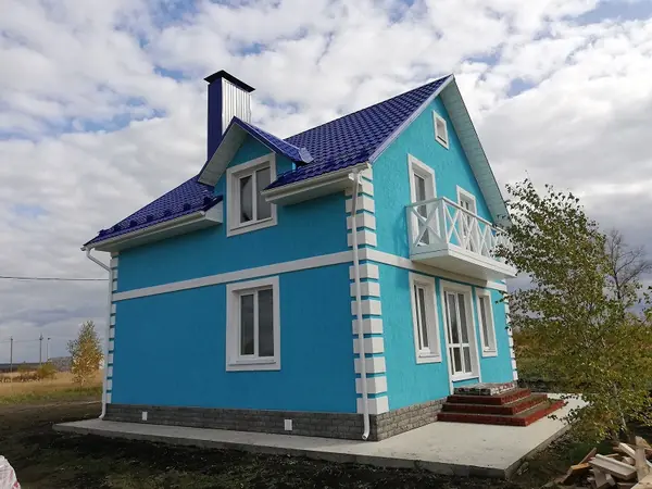 Дом по типовому проекту площадью 107 кв.м.