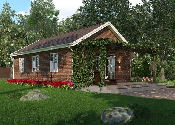 Одноэтажный загородный дом 75 кв.м.