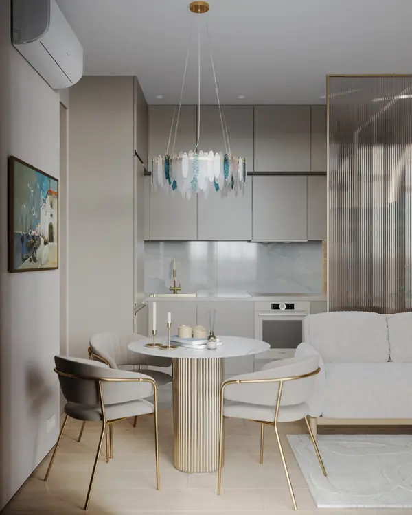 Дизайн интерьера однокомнатной квартиры "1к. квартира в ЖК Russian Design Distri