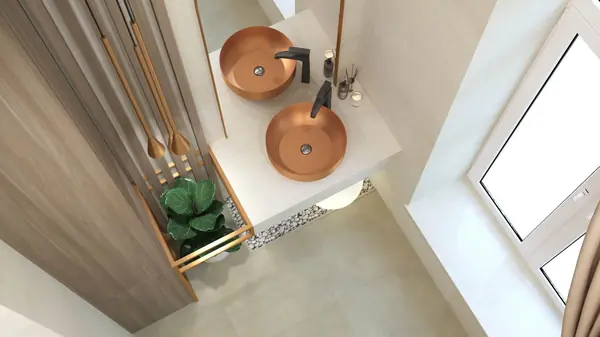 Гостевой санузел в частном доме