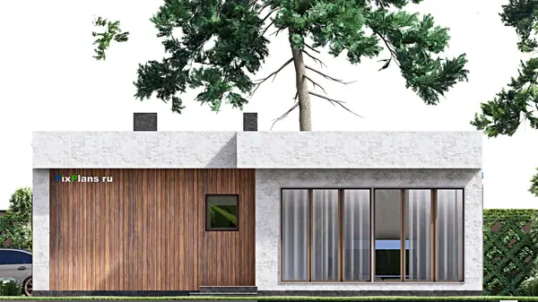 Проект одноэтажного дома 12х7м S54м2 F-14984