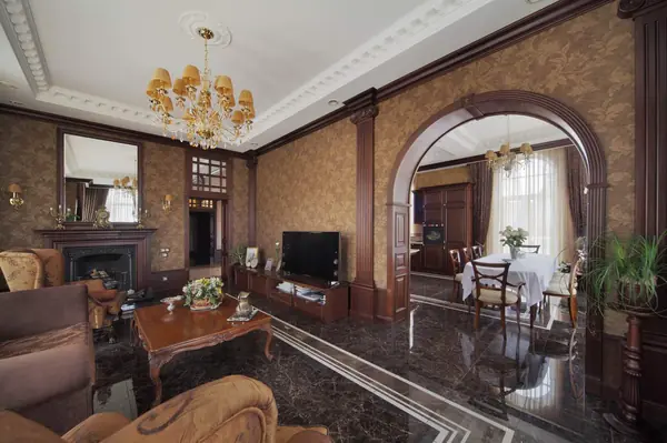 Интерьер коттеджа в поселке Палникс