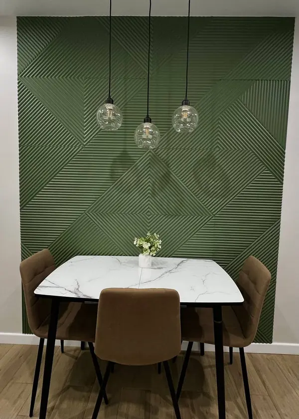 Трехкомнатная квартира в с природными оттенками