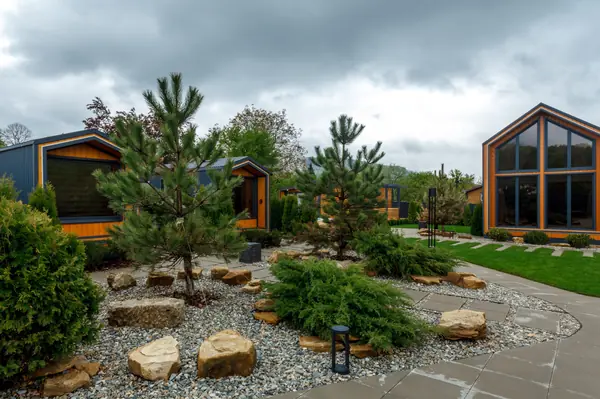 Ландшафтный дизайн базы отдыха «8 сосен»