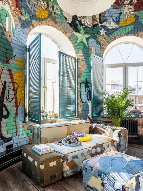 Гостиная. Квартира архитектора Дарьи Васильковой