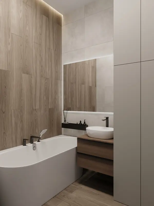 Светлая квартира для семьи из двух человек