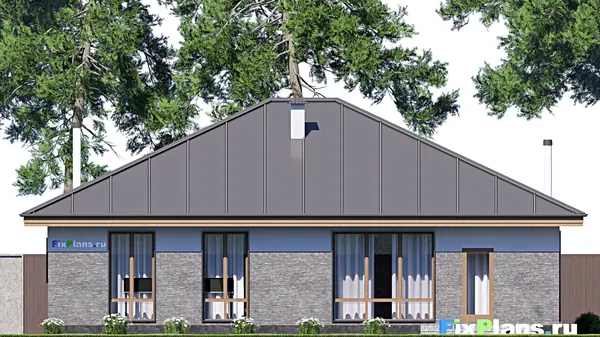 Проект одноэтажного дома 13х15м S135м2 F-18206